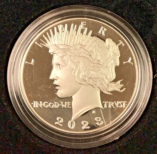 2023-S PEACE SILVER (SAN FRANCISCO) PROOF 1 OZ SILVER DOLLAR W/ORIG. BOX & COA
