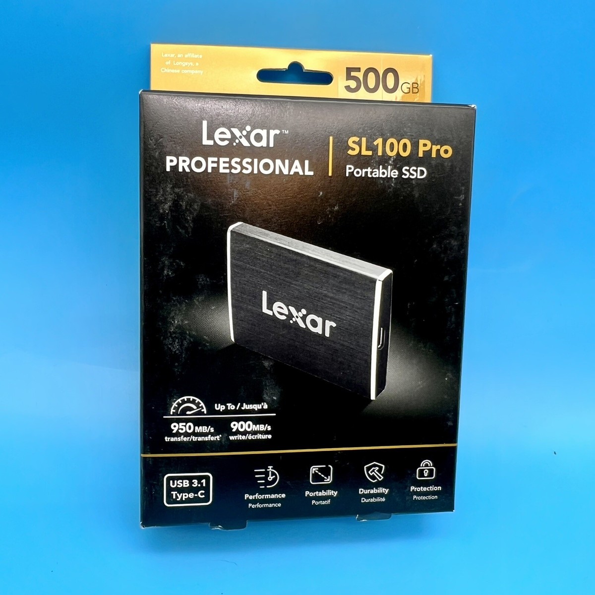 Lexar Professional, SL100 Pro, 500GB, USB, 3.1, Portable Lexar Professional, SL100 Pro, 500GB, USB, 3.1, Portable