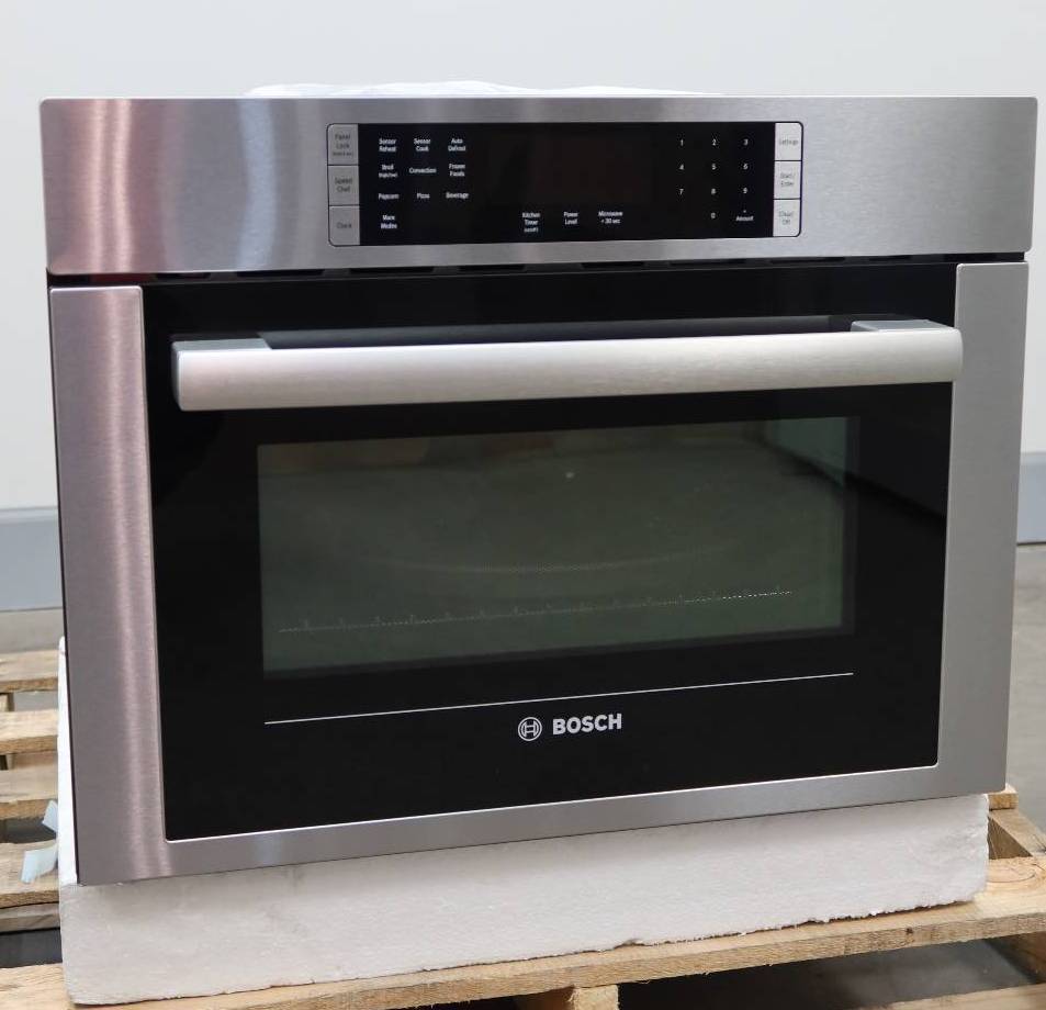 Bosch 24" 1000w SS 1.6 cu.ft. Power 2in1 500 Series Speed Oven