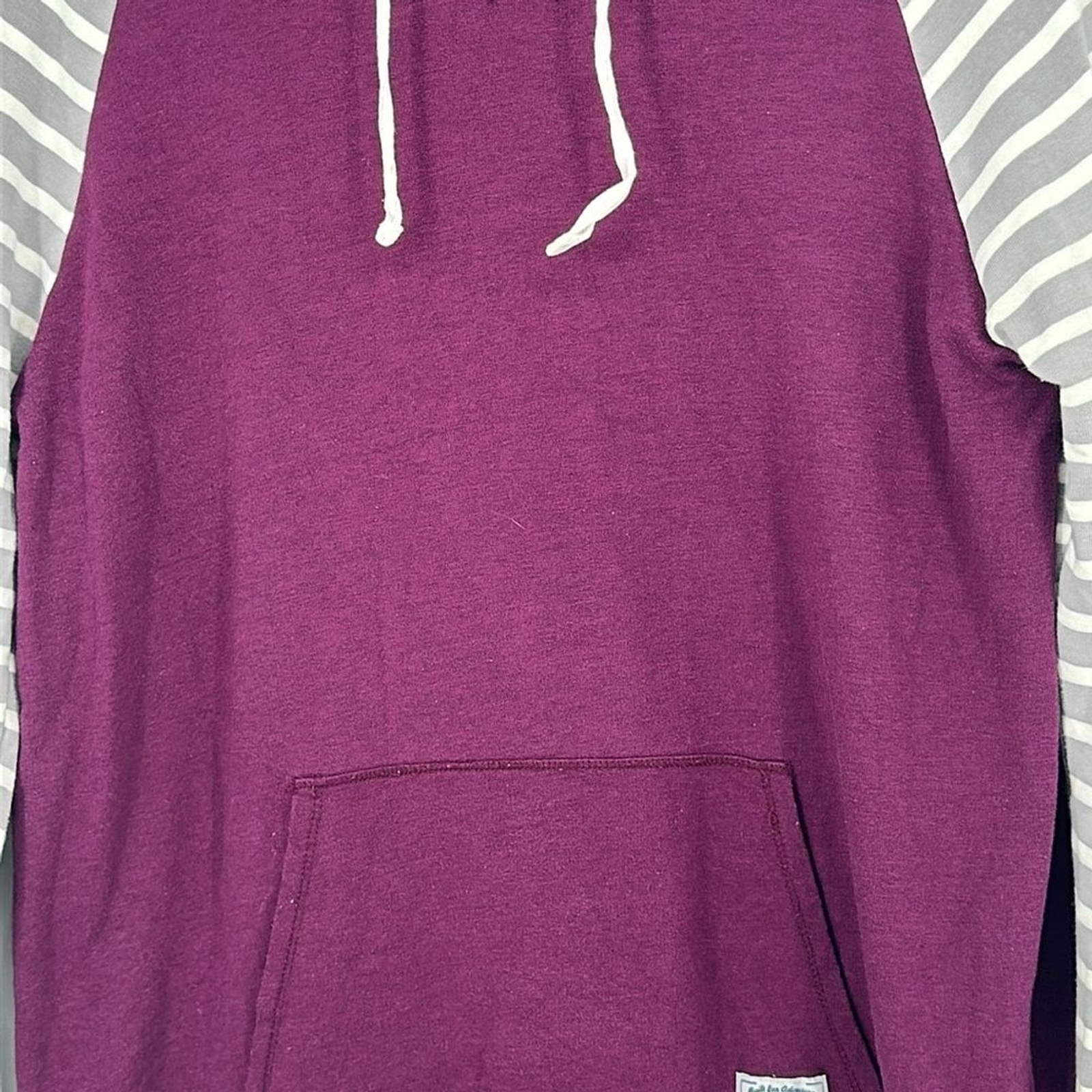 Orvis Solid and Stripe Pullover Lightweight Hoode… - image 3