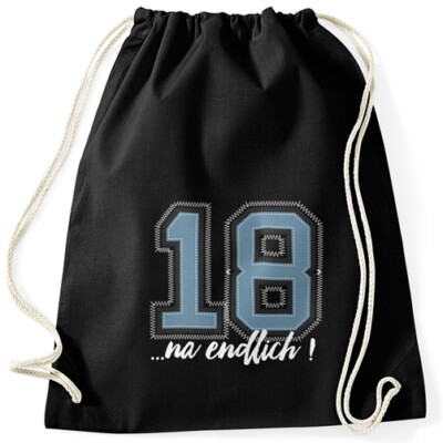 Gym Bag Birthday Finally 18 College Look Fun Shirt Gift Moonworks 