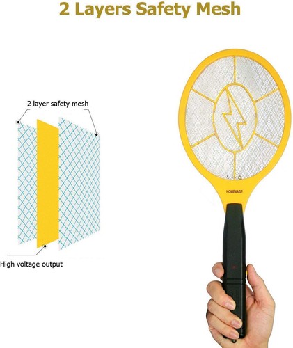 Electric Fly Swatter - Bug Zapper - Best High Voltage Handheld Mosquito Killer - - Picture 3 of 9