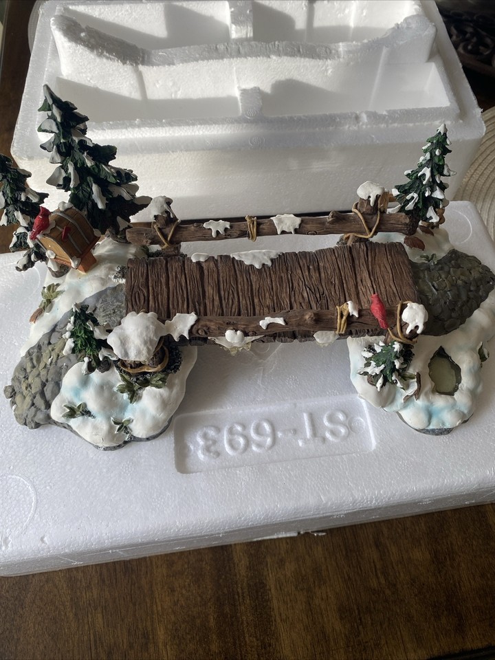 DEPT 56 VILLAGE MILL CREEK WOODEN BRIDGE 52653 ACCESSORIES SNOW VILLAGE