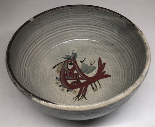 Rare Vintage Gustave Reynaud Le Mûrier Vallauris Cup / Salad Bowl H 9.5 D 20.5 - Picture 2 of 12