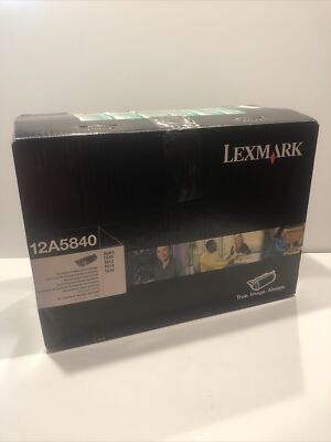 Sealed Pack Genuine Lexmark 12A5840 Black Toner Cartridge T610 T612 T614 T616