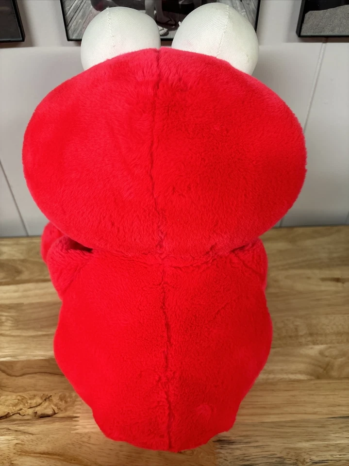 Elmo 填充动物毛绒 22 英寸芝麻街娃娃红色玩具柔软 1995 年 TYCO 复古 — 第 3/4 张图片