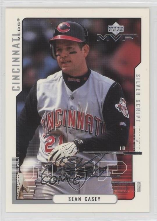 2000 Upper Deck MVP Silver Script Sean Casey #152 0d8t