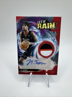 #ad 2025 26 Bowman Best U Basketball JT Toppin 3 Color Patch Patch Auto 5 $589.99