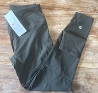 Sweaty Betty Power Workout Leggings 7/8 In Nori Green Size S Brand New
