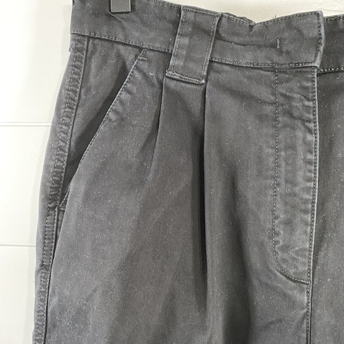 Kotn Damen Plissee Baumwollmischung Hose Pants 8 schwarz 90er nachhaltig ethisch - Bild 3 von 15