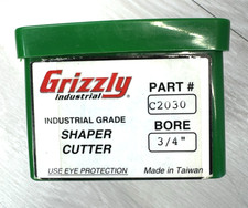 Grizzly 3-Wing Carbide Tipped C2030 Wood Shaper Cutter 3/4" Bore