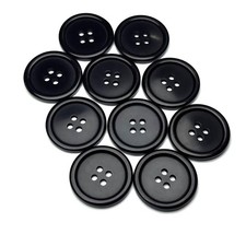 Resin Sewing Buttons 10pcs, Round Flat Back Sew on Buttons for Clothing, DIY ...
