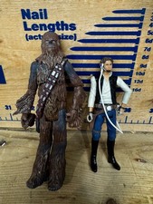 Juego de figuras piloto Star Wars Legacy Millennium Falcon Han Solo Chewbacca Bowcaster