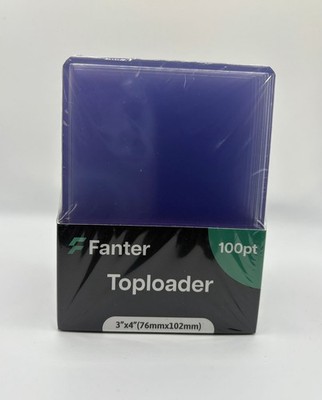 FANTER Toploader transparent starre Karte Toplader 100PT 3''x 4'' - 25er Pack