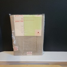 NWT Taupe Sage Tablecloth 52" x 70" No Ironing