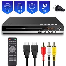 1080p DVD Player Upscaling All Region FreeCD DVD USB Player with HD RCA Output