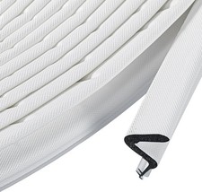 Weather Stripping Door Seal V Shaped Q Foam Kerf Soundproof 39FT, White