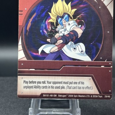 Masquerade's Throw 29/48 BA161-AB-SM Red Ability Bakugan Battle