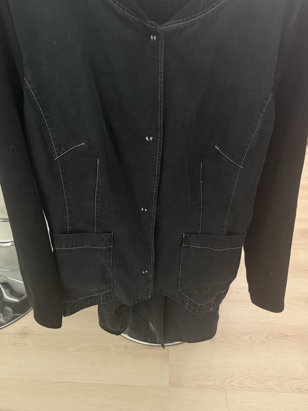 KEDZIOREK Black Polish Designer  Fit Asymmetrical Womens Jacket Sz 42 Sz 12
