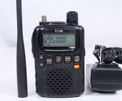ICOM IC-R5 Wideband Receiver 0.5 1300MHz Handheld Scanner AM FM WFM Black