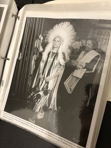 Vintage Barbra Streisand Funny Lady Movie Still Fanny Brice Headdress Backstage