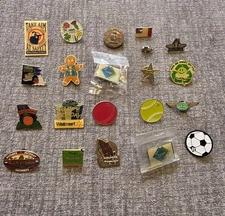Mixed Lot Of 20 Collectible Employee Walmart Lapel Pins With 15 Year Ann. 