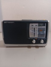 Emerson Portable AM/FM Weather Band Radio Plug-in Or Battery RP6251 Clock
