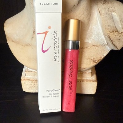 Jane Iredale PureGloss Lip Gloss Sugar Plum Shimmer Hot Pink 7ml .23 fl oz NIB