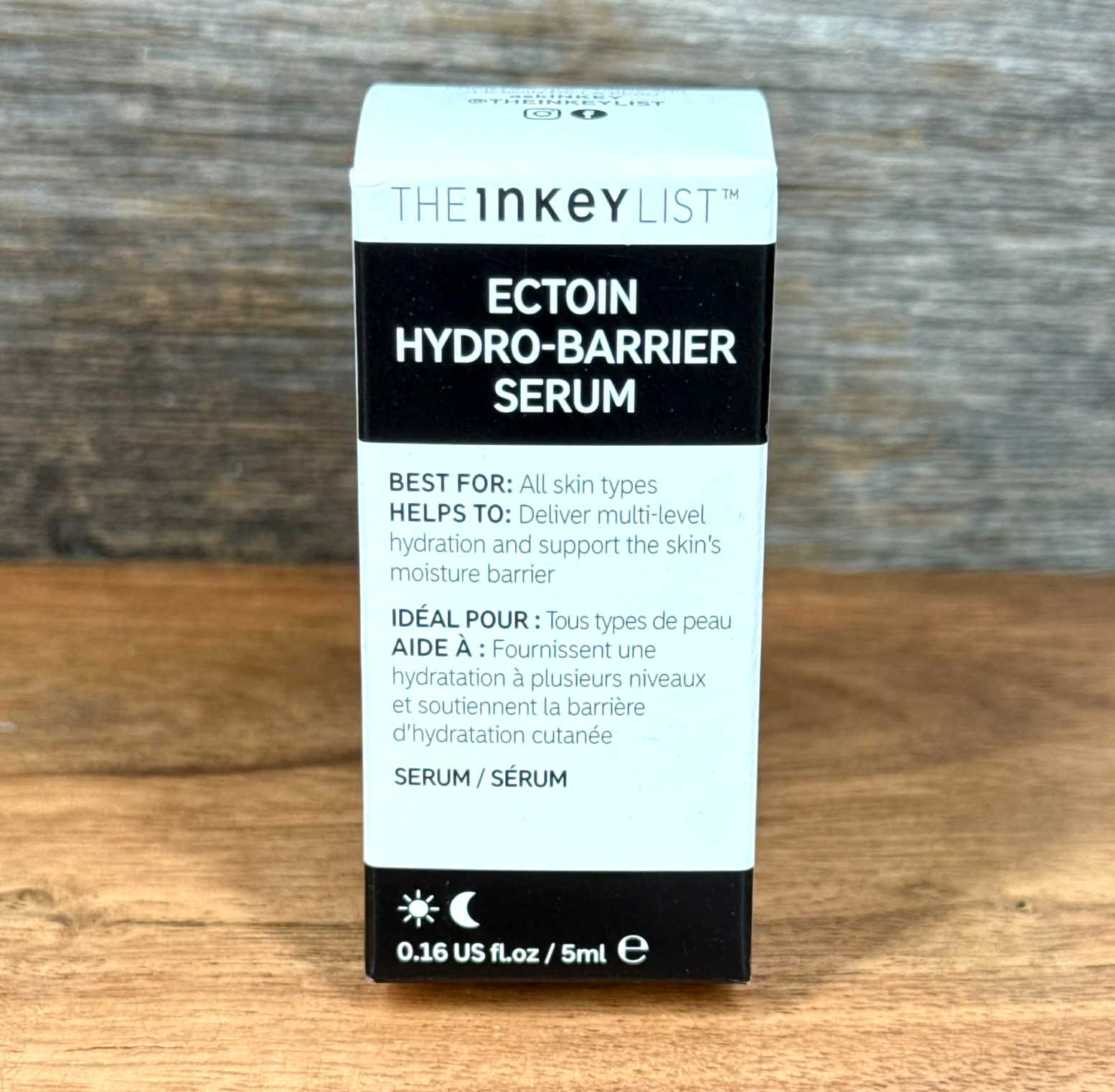 The INKEY List Ectoin Hydro-Barrier Serum Skin Moisture Hydration 0.16 Travel Sz