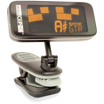 Lightweight StroboClip HD Tuner with Rubber Grip - Ideal for All Musicians