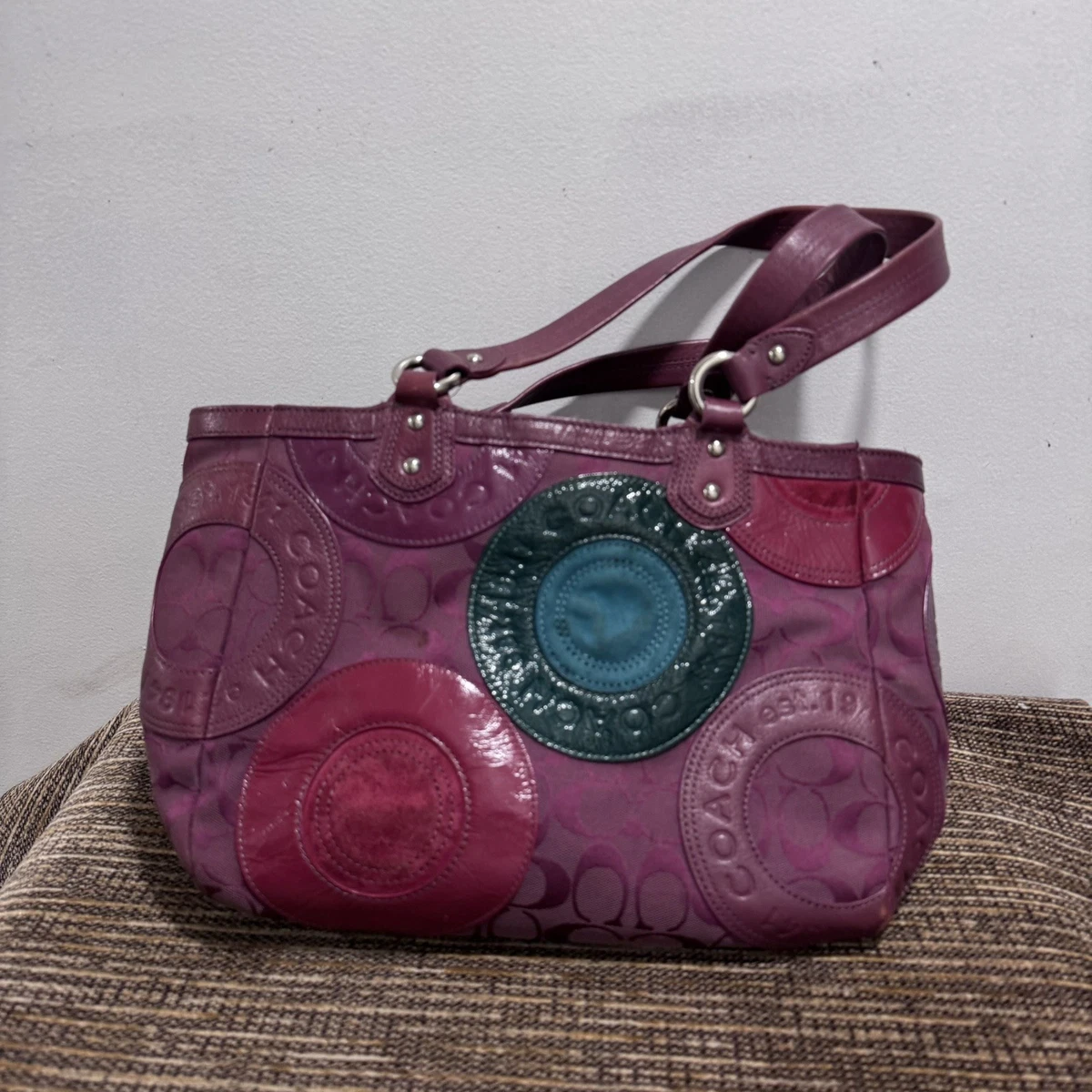 25+ Coach Patchwork Pink Bags & Handbags for Women for sale
