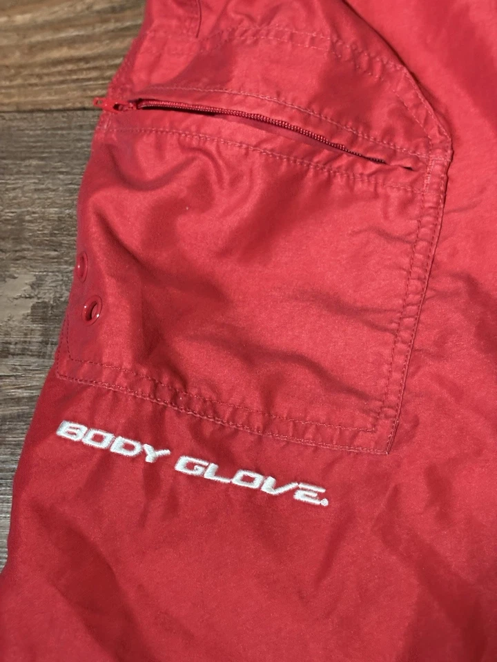 Body Glove Rojo Llama Fuego Pantalones Cortos de Natación Board Shorts Bolsillo Talla 32 Bungee Foto 4 de 4