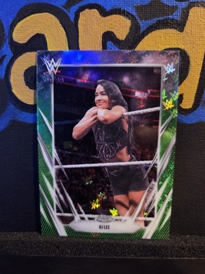 2026 WWE TOPPS CHROME Logofractor AJ Lee Green #/99