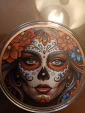 Copper .999,  5 Ounce Coin, Liberia, Encased, Sugar Skull