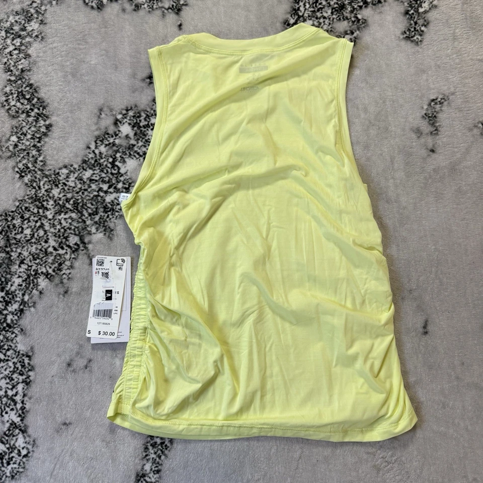 Camiseta sin mangas Reebok para mujer talla S verde lima Activchill acanalada atletismo elástica Foto 2 de 4