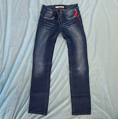 Animo Women s Bootcut Blue Cotton Denim Jeans Solid Regular IT 40