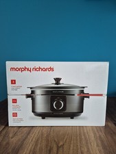 Image of Morphy Richards 3.5L Sear & Stew Slow Cooker, Shatter Resistant Aluminium Pot