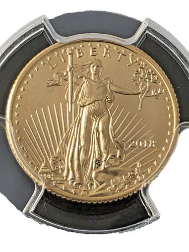 2018 PCGS MS70 1/10th Gold Eagle John M. Mercanti FDOI FREE S&H &  INS