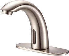 Touchless Bathroom Sink Faucet - Automatic Motion Sensor Restroom Toilet Faucet