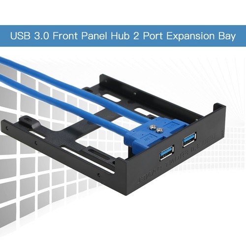 2-Port USB 3.0 Frontpanel-Hub Mit 20-Pin-Anschluss Für PC - Bild 6 von 10