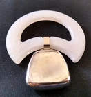 VINTAGE REED & BARTON STERLING SILVER BABY TEETHING RING / RATTLE