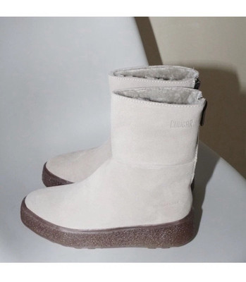Cougar Suede Shearling Zip Up Boots Size 6 BNWT