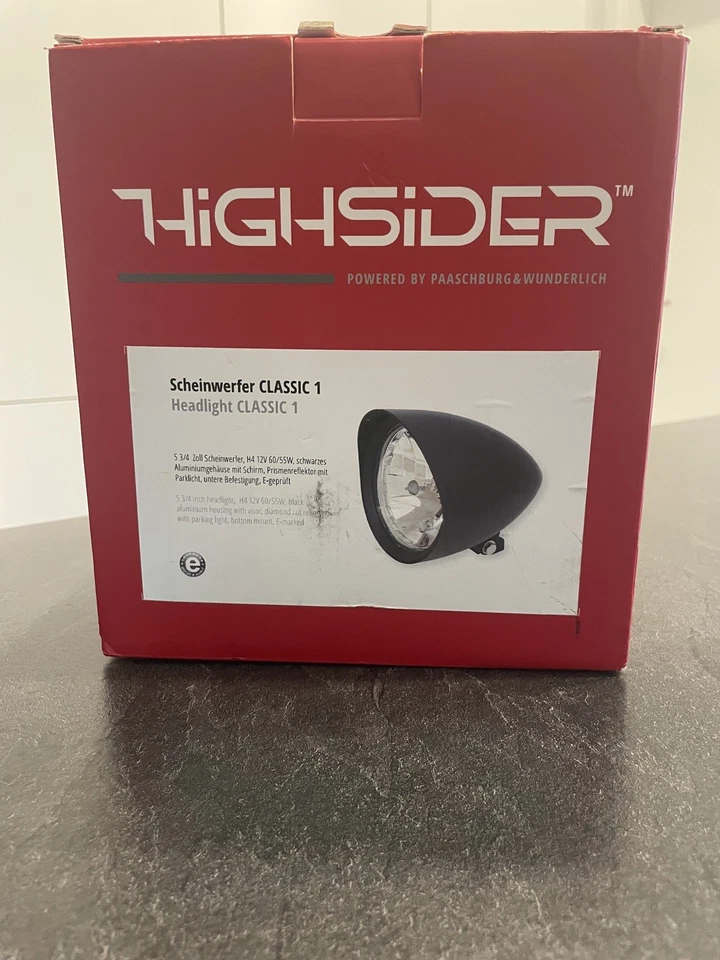 Harley-Davidson HIGHSIDER pro 5 3/4 " Scheinw. Classic 1 schwarz matt fabrikneu - Bild 3 von 3