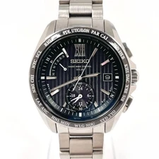Seiko Brightz 8B54-0AW0 SAGA145 World Time Day Date Solar Mens Watch Auth Works