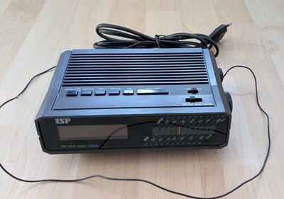 ISP LED-60 Radiowecker UKW, MW ELECTRONIC RADIO CLOCK grau
