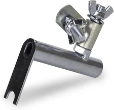 Funny Trowel Handle Adapter, All-Angle Swivel Bracket Style, Turns Concrete Fini