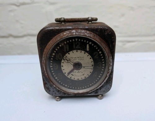 Rare Collectable World War 2 Inventic  Alarm Clock, Swiss made.  - Foto 1 di 5