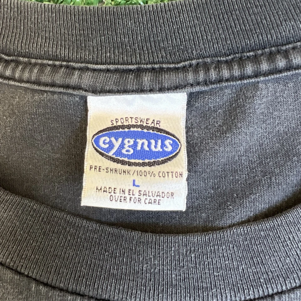 VTG Y2K 2000 Wheels of Steel English Heavy Metal Band Faded Black T-Shirt Large - Image 4 of 4