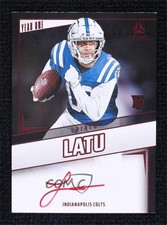 2024 Panini Luminance Year One Signatures RPS Red Laiatu Latu #YOS-LLU Auto 18pg