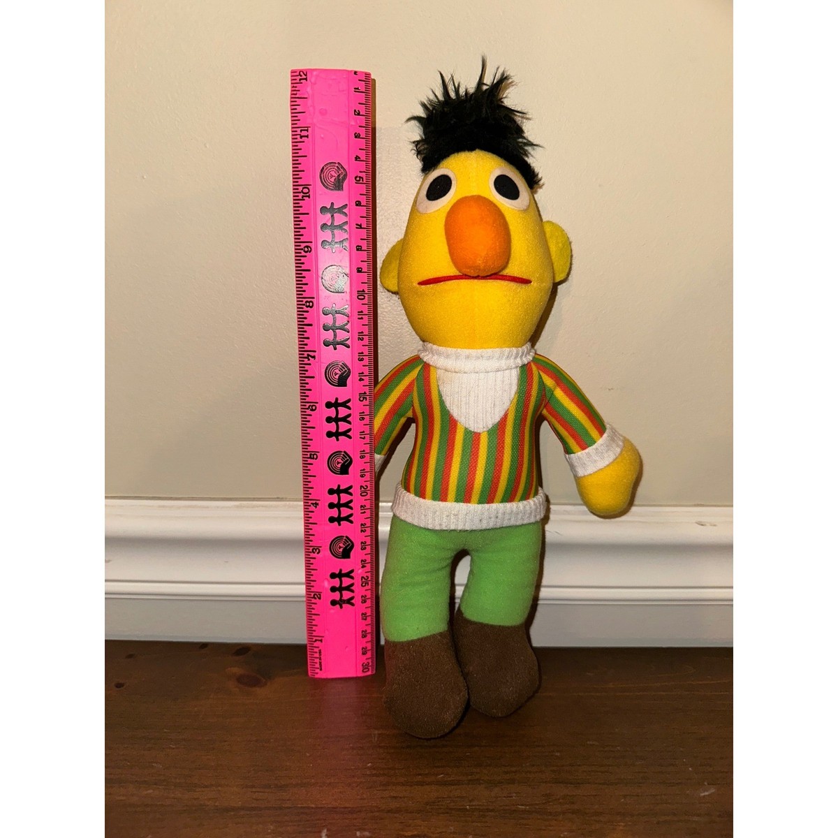 Vintage Sesame Street Bert and Ernie Plush Set Hasbro Softies